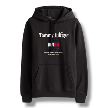 TOMMY HILFIGER FLAG OTTH HOODIE BLACK