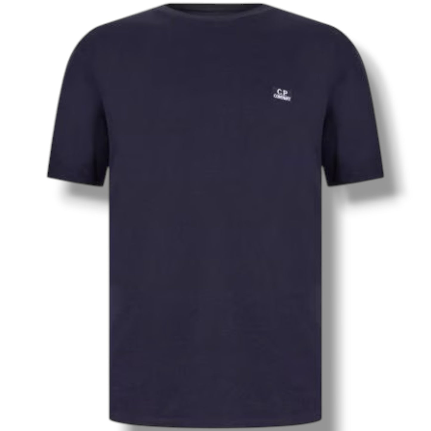CP COMPANY SMALL LOGO T-SHIRT NAVY BLUE