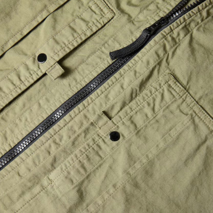 STONE ISLAND RIPSTOP OVERSHIRT KHAKI GREEN