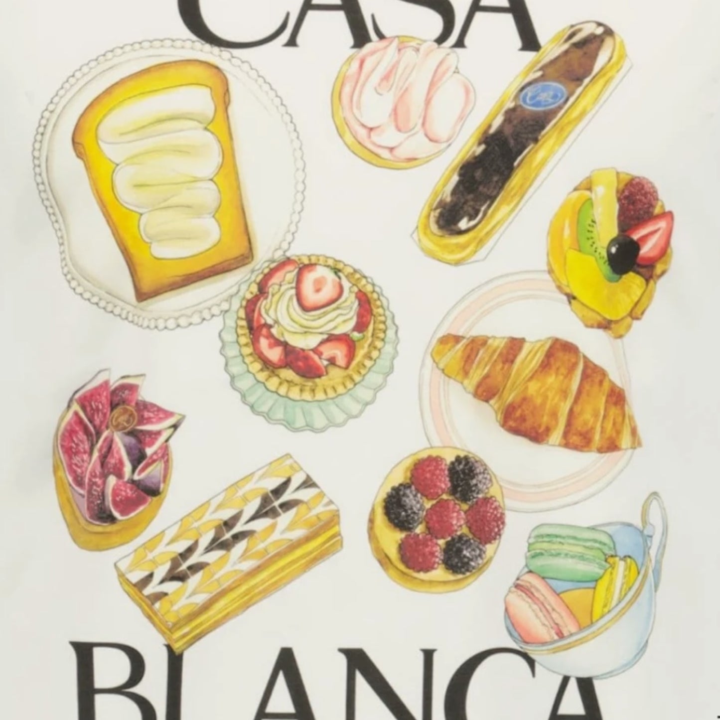 CASABLANCA PASTRIES T-SHIRT WHITE