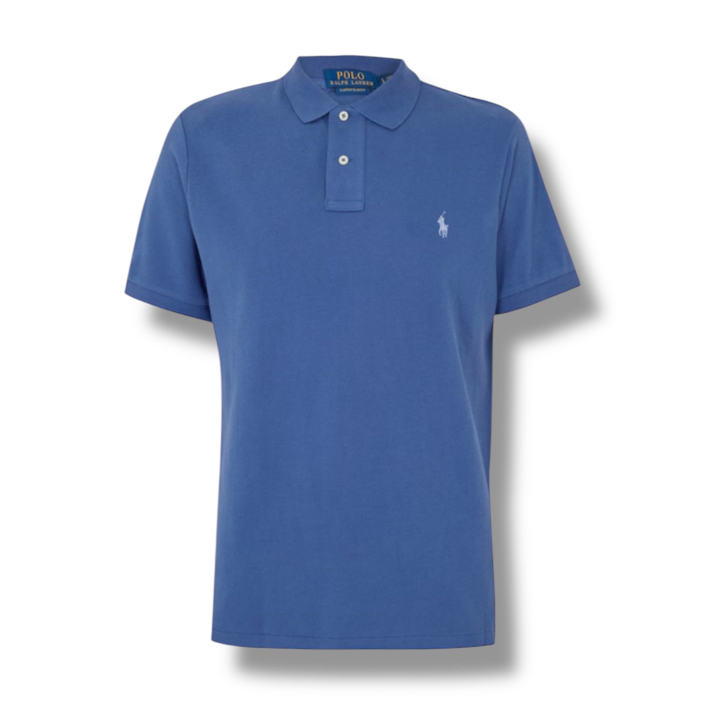 RALPH LAUREN CUSTOM FIT POLO SHIRT ROYAL BLUE