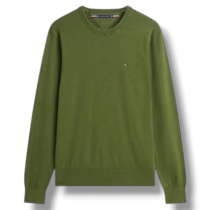 TOMMY HILFIGER THIN KNIT SWEATER GREEN
