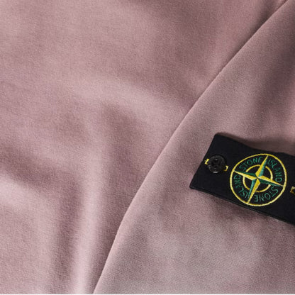 STONE ISLAND SWEATSHIRT & JERSEY SHORTS SET PURPLE