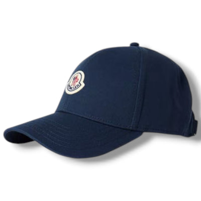 MONCLER CLASSIC LOGO BASEBALL CAP NAVY BLUE