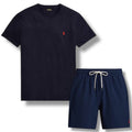RALPH LAUREN T-SHIRT & SWIM SHORTS SET NAVY BLUE