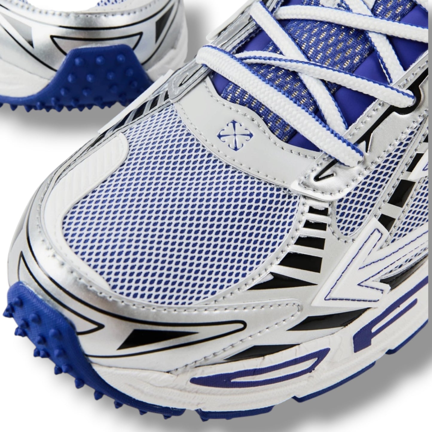 OFF WHITE BE RIGHT BACK TRAINERS BLUE & WHITE