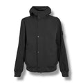 STONE ISLAND SOFT SHELL HOODED JACKET BLACK