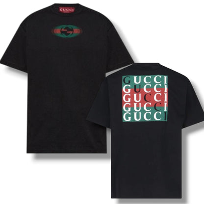 GUCCI BOX BACK LOGO T-SHIRT BLACK