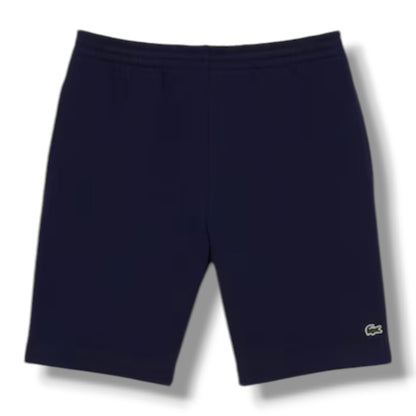 LACOSTE SMALL LOGO T-SHIRT & JERSEY SHORTS SET BEIGE & NAVY BLUE