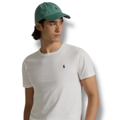 RALPH LAUREN T-SHIRT & SWIM SHORTS SET WHITE & ORANGE