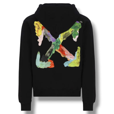 OFF WHITE PAINT ARROWS OTTH HOODIE BLACK