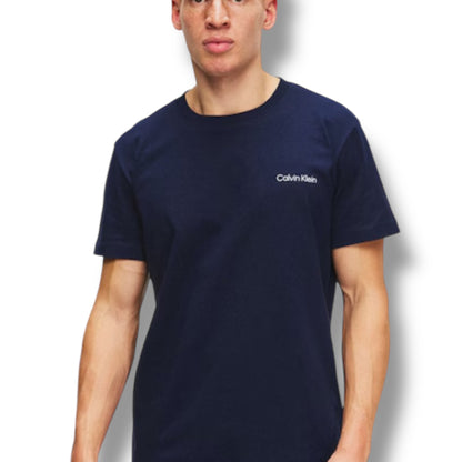 CALVIN KLEIN T-SHIRT & SWIM SHORTS SET NAVY BLUE & RED
