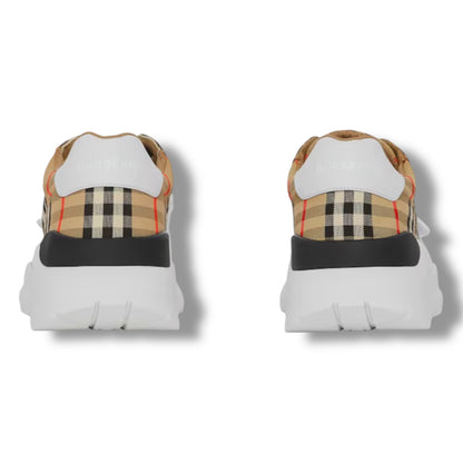 BURBERRY REGIS CHECK SNEAKERS BEIGE