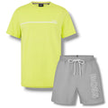 HUGO BOSS STORM T-SHIRT & SWIM SET LIME GREEN & GREY