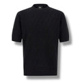 FENDI THIN KNIT FF ALL OVER LOGO T-SHIRT BLACK
