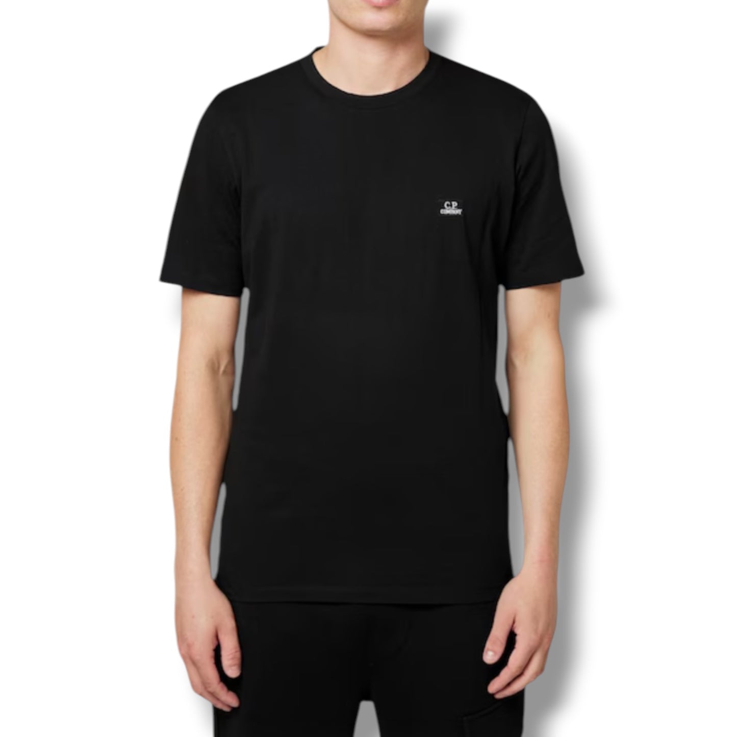CP COMPANY SMALL LOGO T-SHIRT BLACK