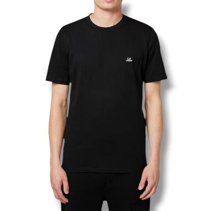 CP COMPANY SMALL LOGO T-SHIRT BLACK