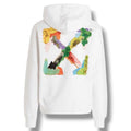 OFF WHITE PAINT ARROWS OTTH HOODIE WHITE