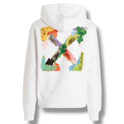 OFF WHITE PAINT ARROWS OTTH HOODIE WHITE