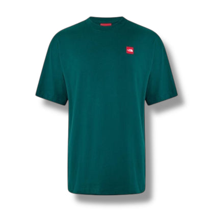 THE NORTH FACE TNF RED BOX T-SHIRT & NYLON SHORTS SET GREEN & BLACK