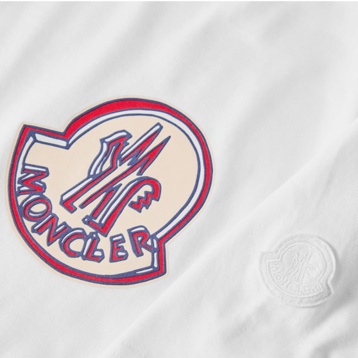 MONCLER MB LOGO T-SHIRT WHITE