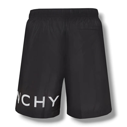 GIVENCHY LOGO SWIM SHORTS BLACK