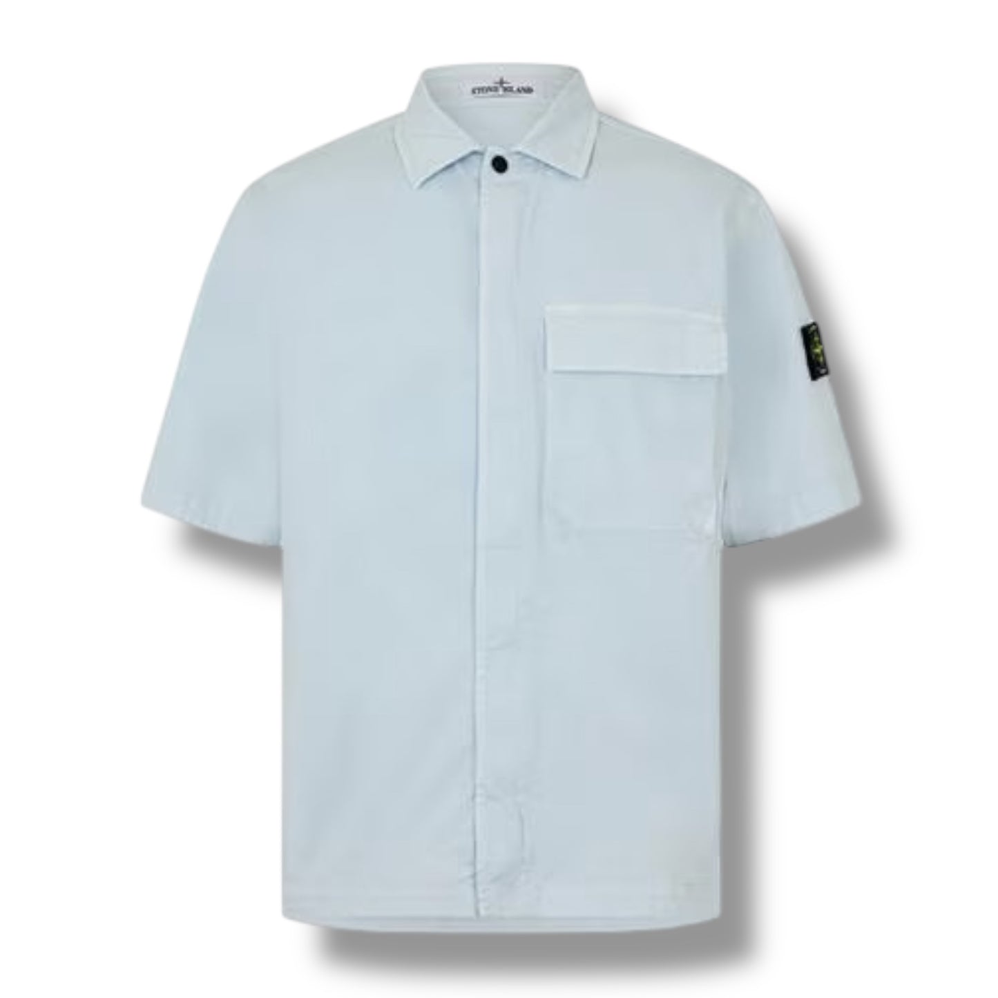 STONE ISLAND SHORT SLEEVE GD OVERSHIRT SKY BLUE