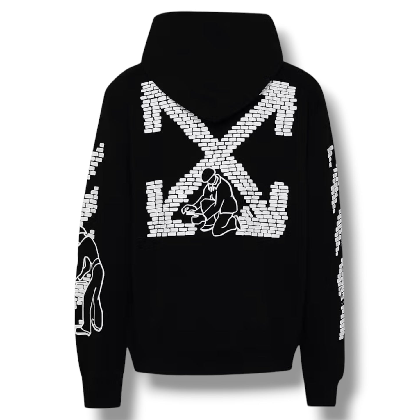 OFF WHITE BRICKLAYER ARROWS OTTH HOODIE BLACK