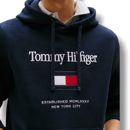 TOMMY HILFIGER FLAG OTTH HOODIE NAVY BLUE