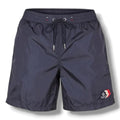 MONCLER TRIPLE LOGO SWIM SHORTS NAVY BLUE