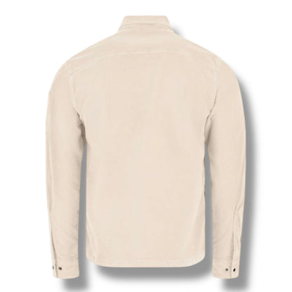 CP COMPANY LENS CORDUROY OVERSHIRT PISTACHIO BEIGE