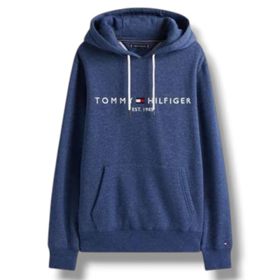 TOMMY HILFIGER LOGO OTTH HOODIE SEA BLUE