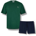 LACOSTE SMALL LOGO T-SHIRT & SWIM SHORTS SET GREEN & NAVY