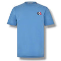 MONCLER TRIPLE LOGO T-SHIRT LIGHT BLUE