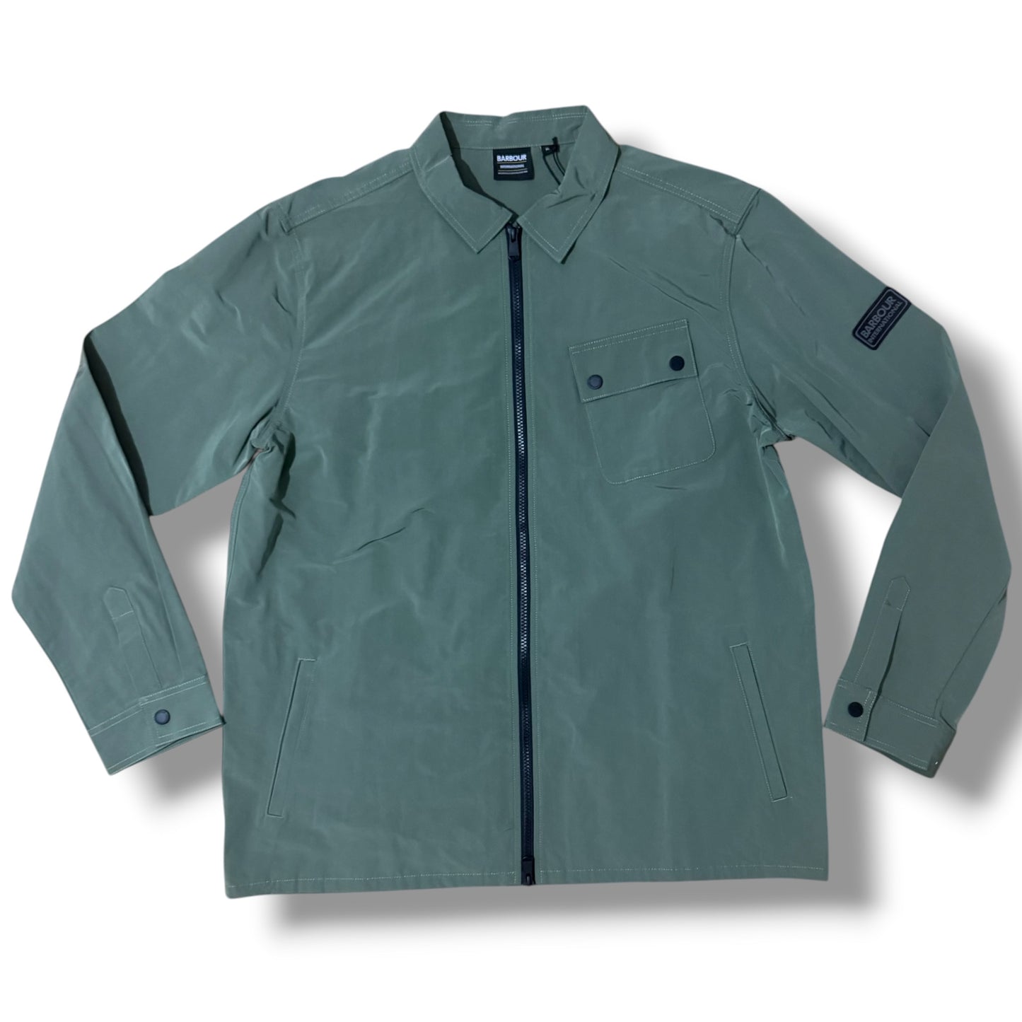 BARBOUR INTERNATIONAL OVERSHIRT KHAKI GREEN