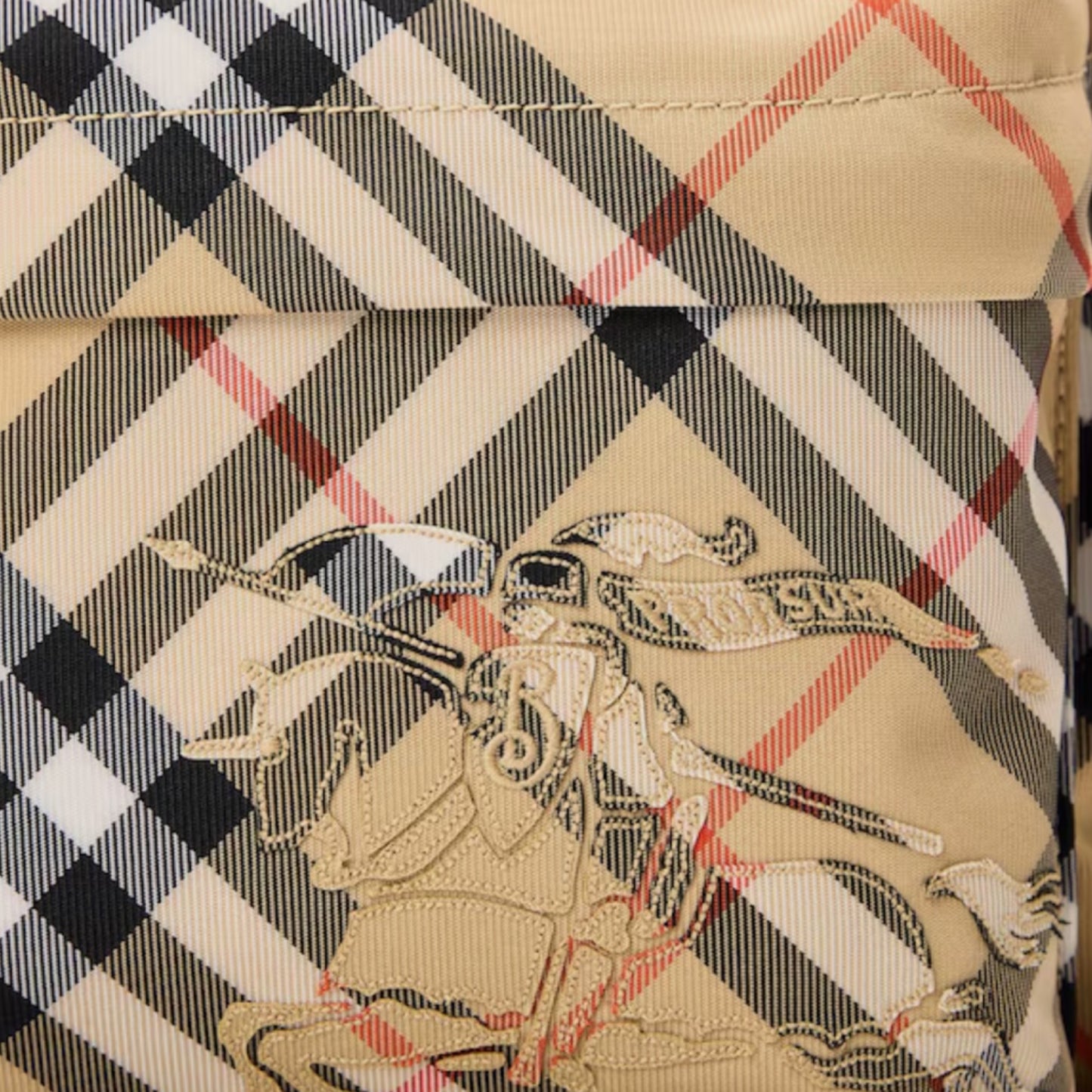 BURBERRY BURB CHECK BACKPACK BEIGE