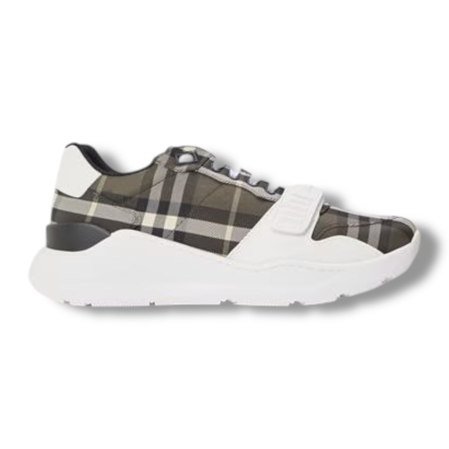 BURBERRY REGIS CHECK SNEAKERS BROWN