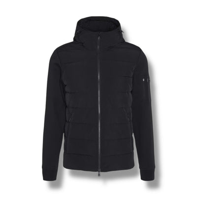 BARBOUR INTERNATION HYBRID HOODED JACKET BLACK