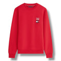TOMMY HILFIGER CHEST FLAG SWEATSHIRT RED