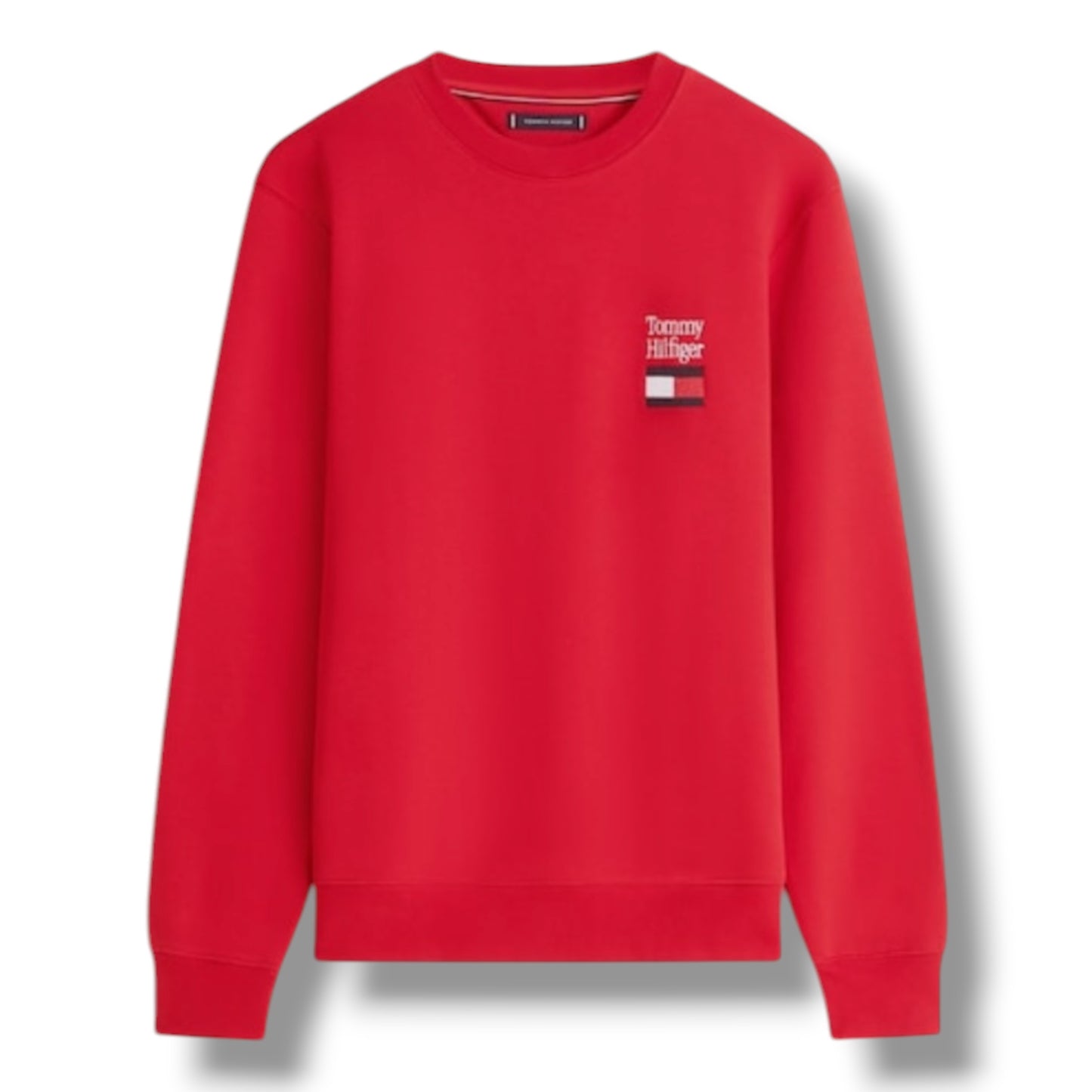 TOMMY HILFIGER CHEST FLAG SWEATSHIRT RED