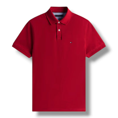 TOMMY HILFIGER CORE POLO SHIRT RED