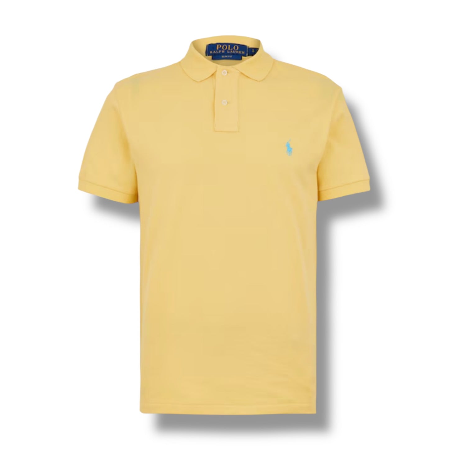 RALPH LAUREN CUSTOM FIT POLO SHIRT YELLOW
