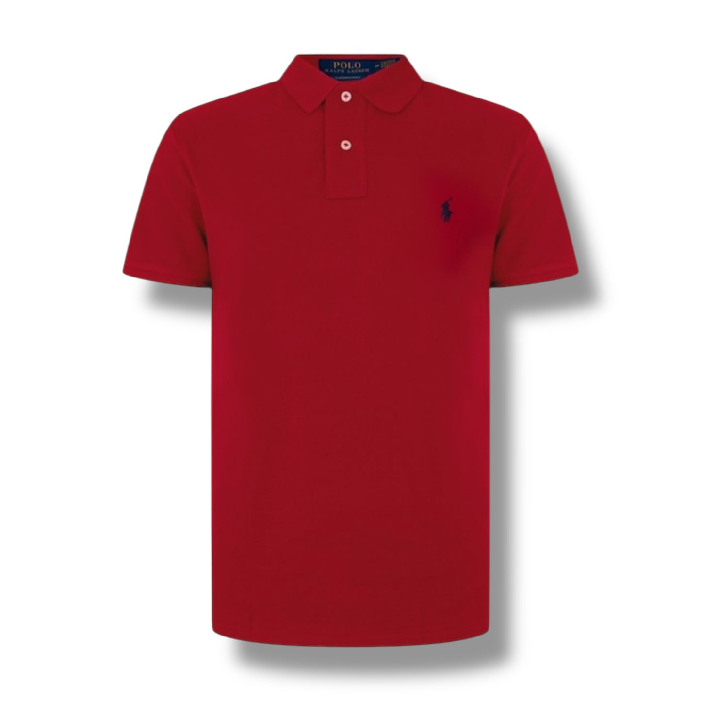 RALPH LAUREN CUSTOM FIT POLO SHIRT RED
