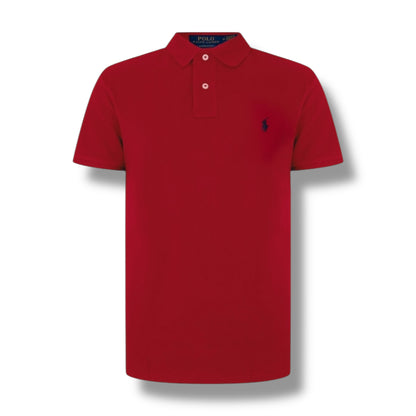 RALPH LAUREN CUSTOM FIT POLO SHIRT RED