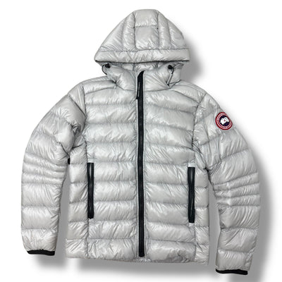 CANADA GOOSE CROFTON HOODIE PUFFER JACKET SILVERBIRCH