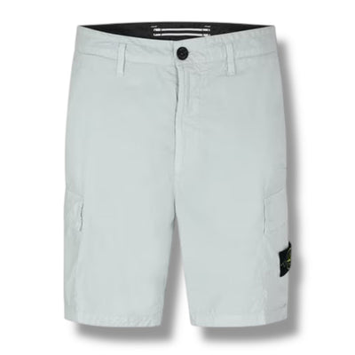STONE ISLAND TELA CARGO SHORTS SKY BLUE